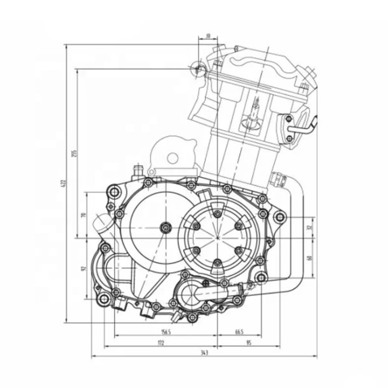 Высококачественный двигатель мотоцикла CQJB 150CC 175CC 200CC 300CC с водяным