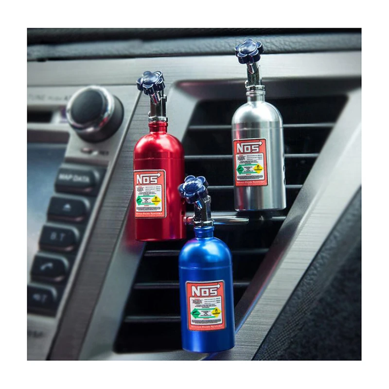 Personalised Scented Car Vehicle Air Freshener Gift NOS Bottle Diffuser Perfume Vent Clip Car Accessories Air Freshener