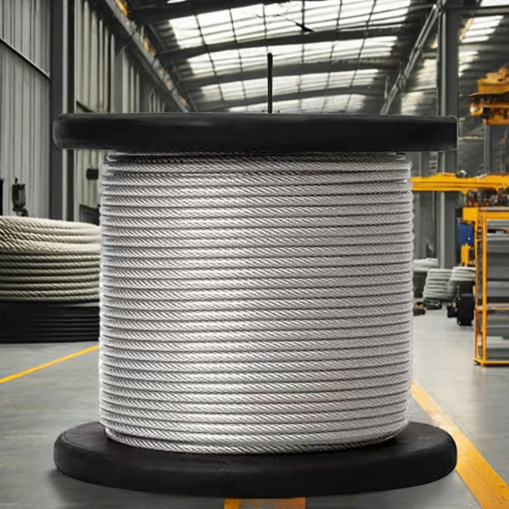 2mm  3mm 4mm 5mm 6mm 8mm 10mm 6x7+FC Galvanized Steel Wire Rope