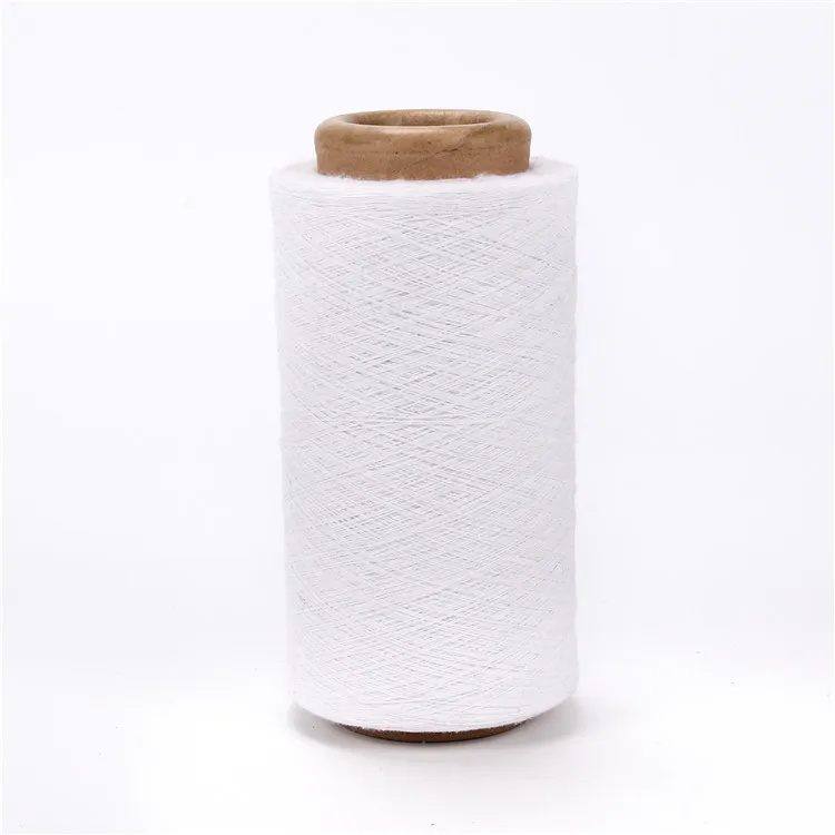 3s bleached white white good evenness regenerated blended cotton woven yarn