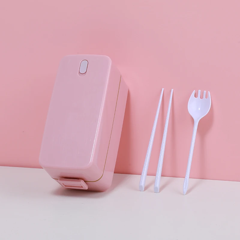 Cheap 2 compartment double layer back to school bamboo wheat straw lunch box kids bento takeaway food container