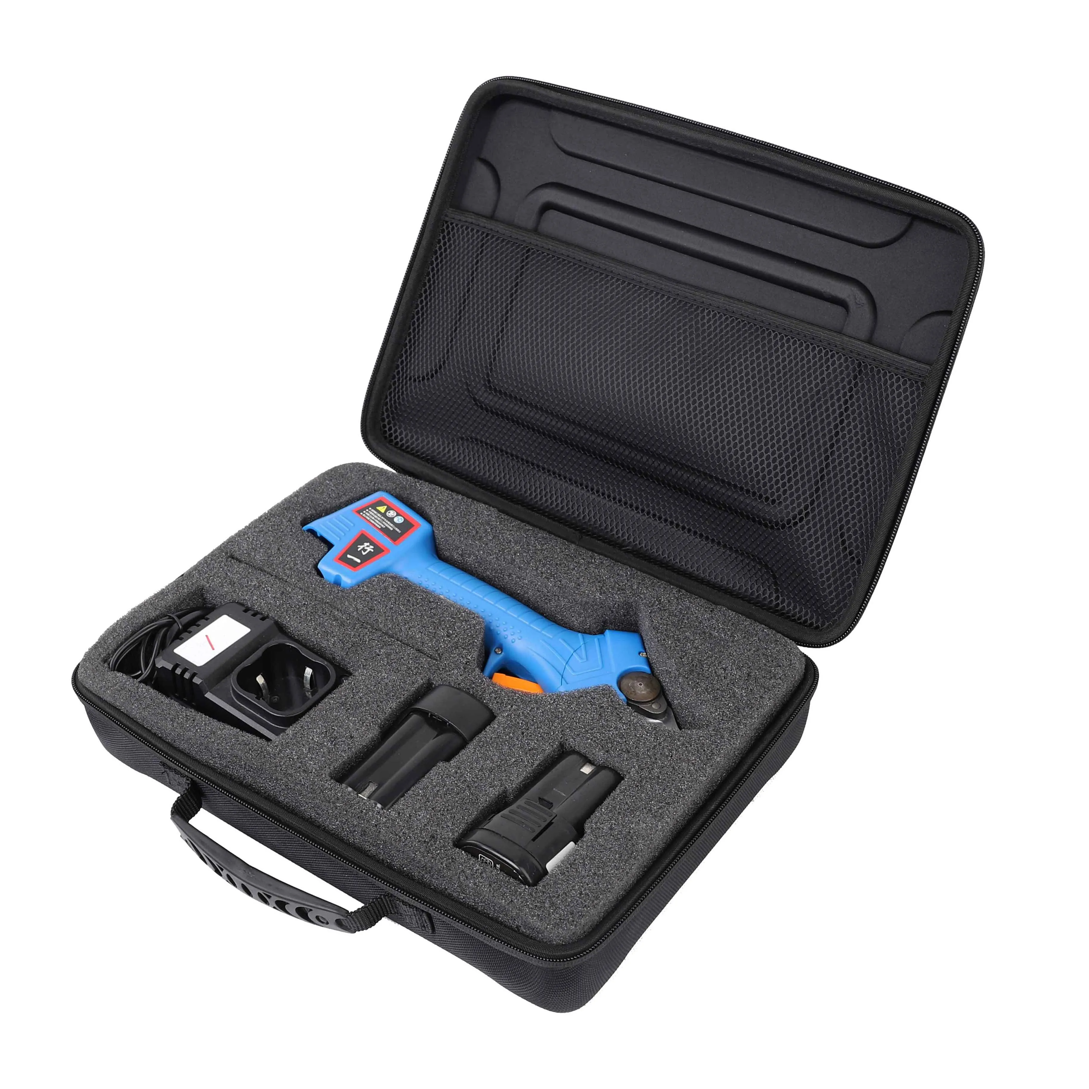 Factory wholesale customized protective EVA carry case with pocket, custom tool case hard shell with zipper