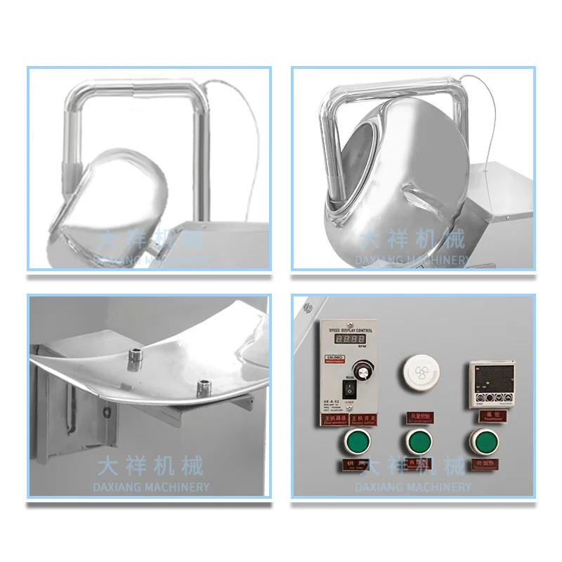 BY-400 Small Business Easy Operation Food Grade Almond Nut Sugar Coating Machine For Chocolate