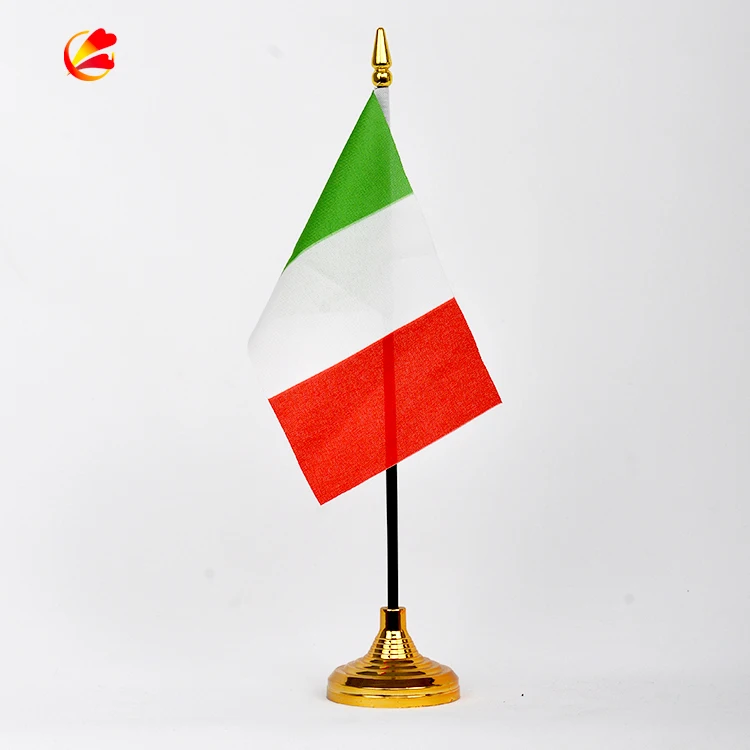 Table Falg Vivid Color and Fade Resistant,golden Base and Spear Top,Festival Events Celebration Decorations