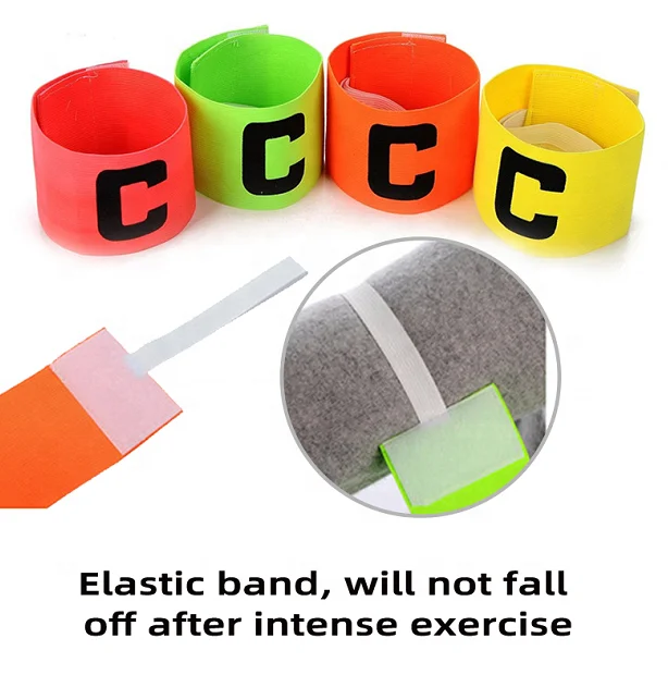 Custom soccer band Hook Loop Elastic sports football Soccer Captain Armband