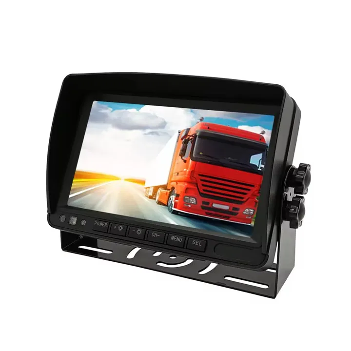 Newest 1080P Car Black Box Reversing System Built-in MDVR Quad Monitor car reversing aid With Night Vision Camera