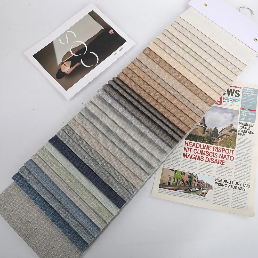 China Offers Linen-Look Home Decor Fabric Upholstery for Sofas and Furniture for Living Room Use