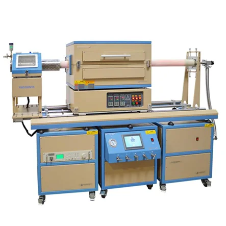 High Temperature 1200 Dual Zones Sliding CVD Tube Furnace