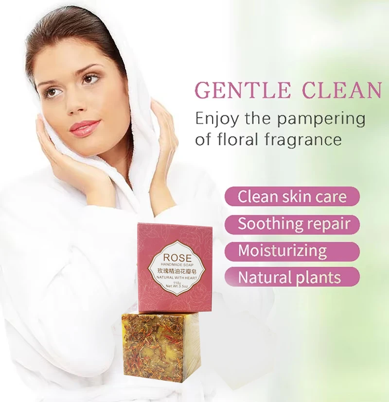 Поставщик собственной торговой марки мыло ручной работы веганское глицериновое сухое цветочное Лавандовое розовое органическое для тела
