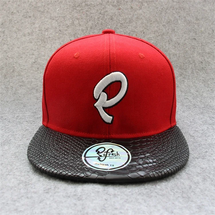 New authentic black snakeskin Sport Hats Men Embroidered Hip hop cap flat brim snapback Caps