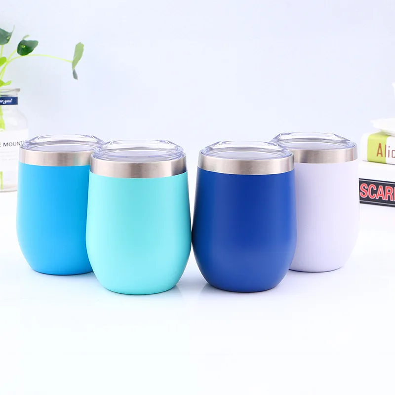 12OZ Double wall stainless steel travel coffee mug/tumbler cup/wine mug thermos