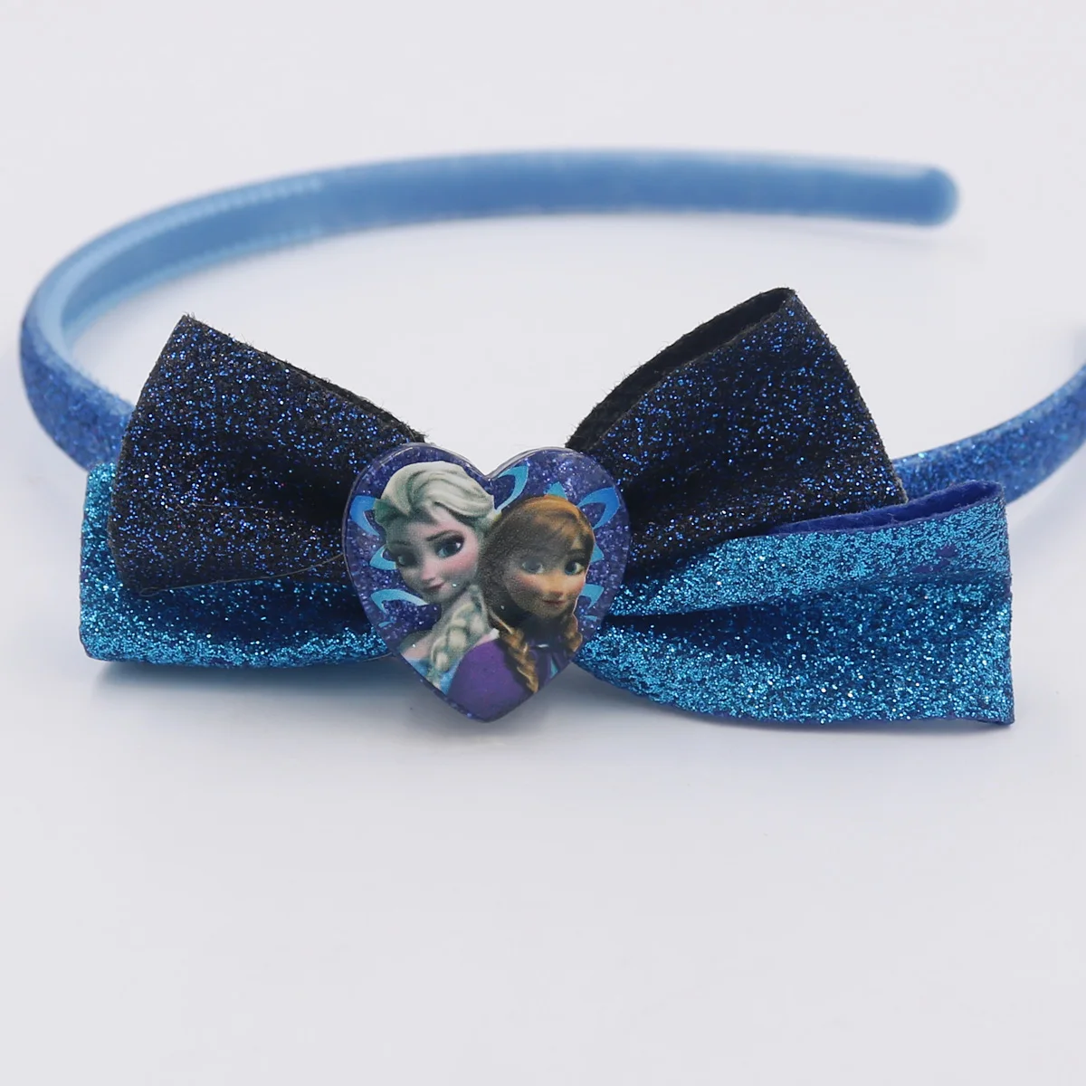 Frozen Glitter  Bows Headband for Baby Girls Princess Head Band Cute Kids Hair Accessories