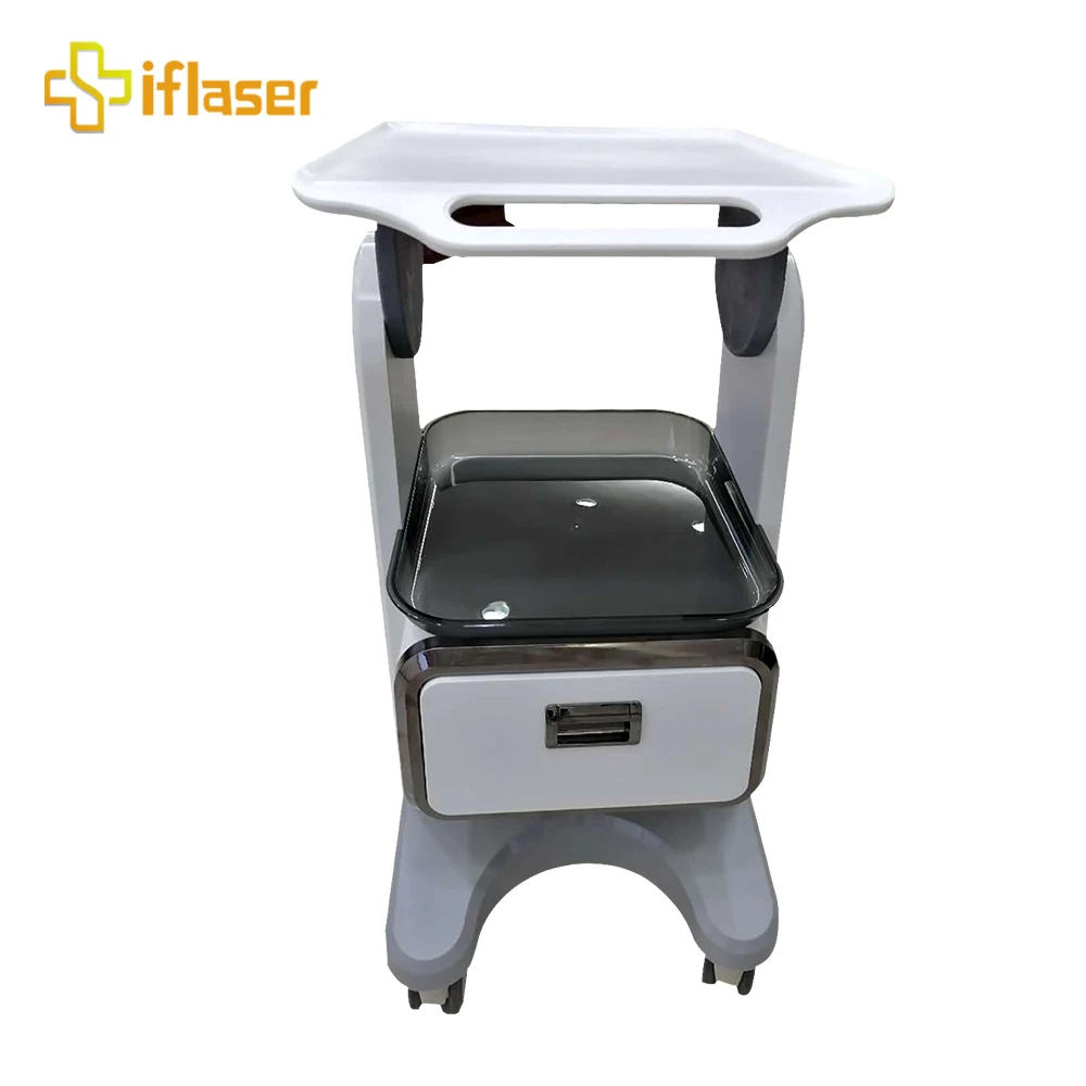 Factory directly supply top grade trolley 4 mobile wheels portable facial spa beauty salon machine beauty trolley