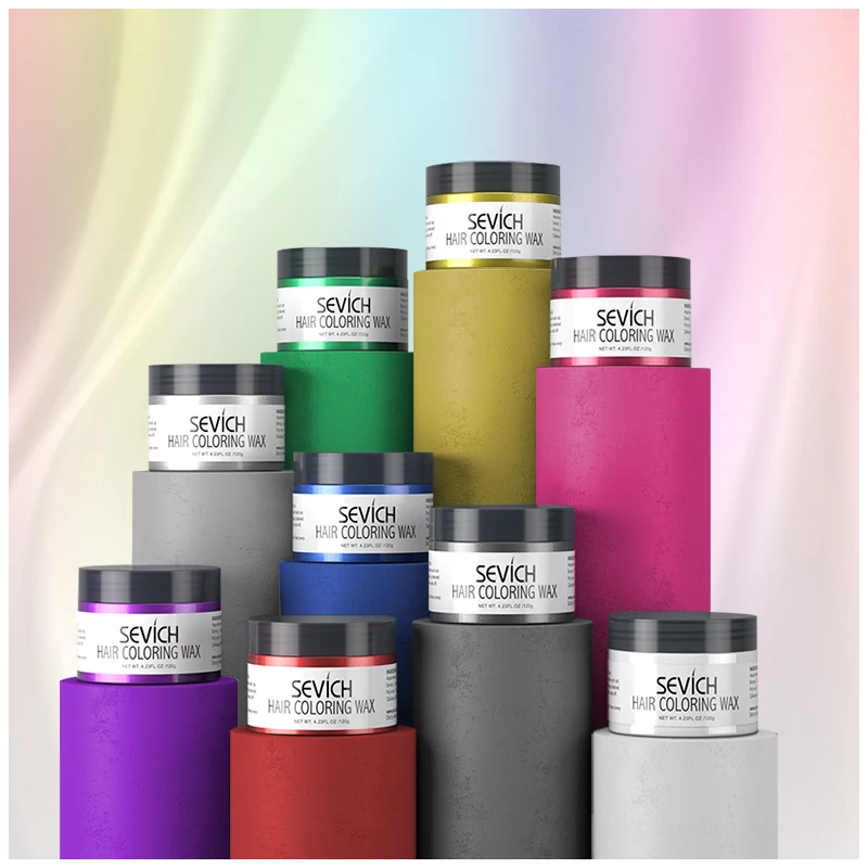 Hair Dye Color Oem Private Label Salon Professional Styling Cream Men Organic Ammonium Free Temporary Hair Color Wax