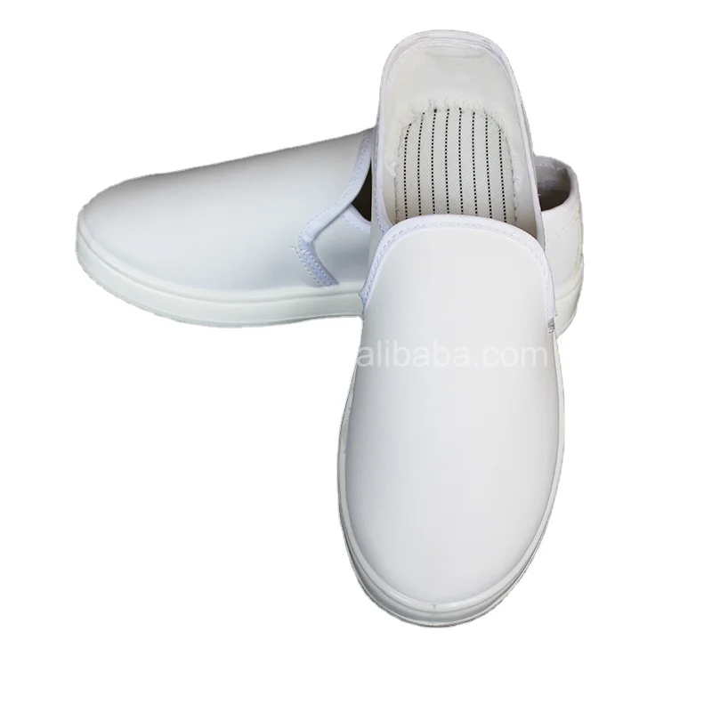 
Operating room widely used white medical nurse canvas surface esd safety shoes 