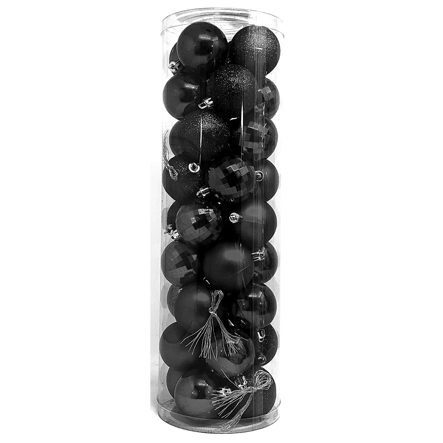 4Types Decorating Christmas Balls Large 36pcs Plastic White/Silver/Gold/Red Ball Christmas Tree Ornaments