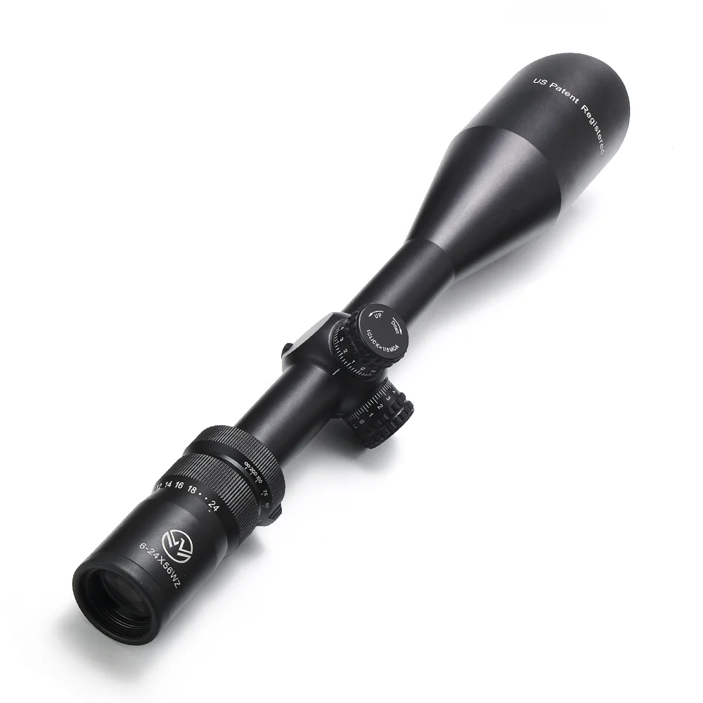 One Hand Adjustment Hunting Scope 6-24X56 Patented Coaxial Focusing Scope Sight Tactical