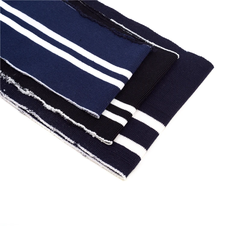 knitted cuff t shirt ribbed collar knitted cuffs for jackets