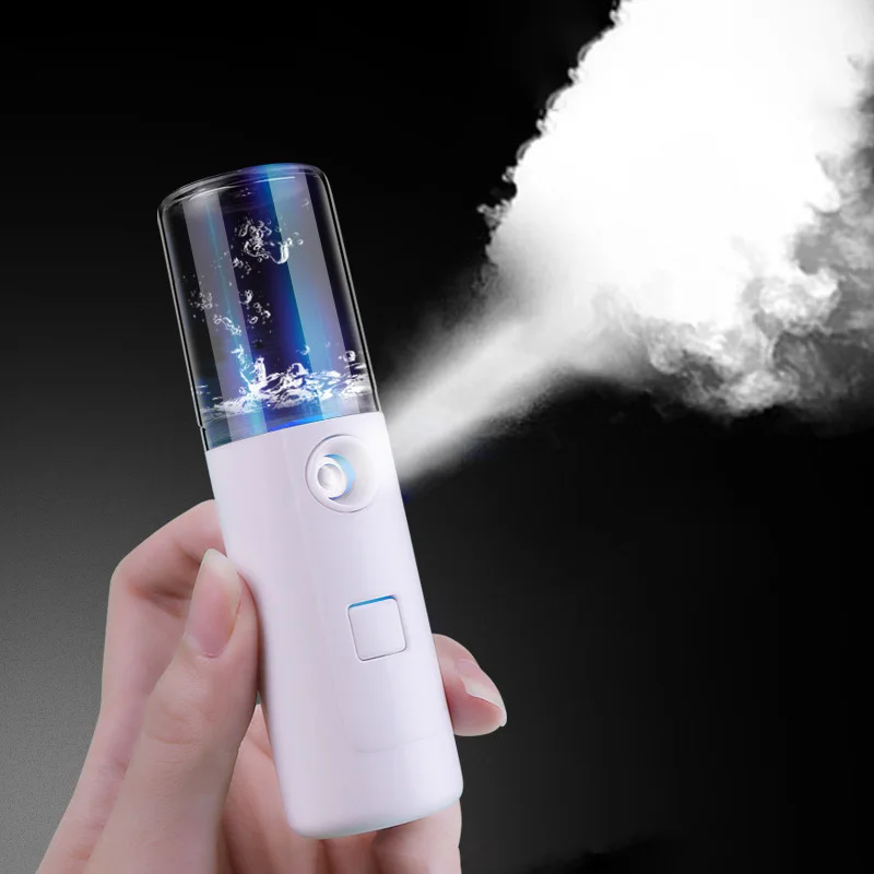 
Mini Portable Face Spray Nano Mist Sprayer Facial Body Nebulizer Steamer Moisturizing Skin Care Beauty Instruments Ionic W-718B 