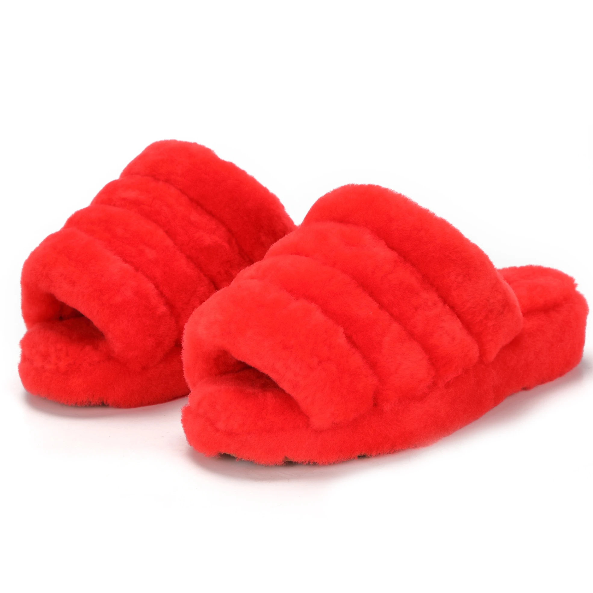 
2021 new fashionable faddish soft cozy anti static cheap price cute fluffy plush indoor Slippers For Women adults 
