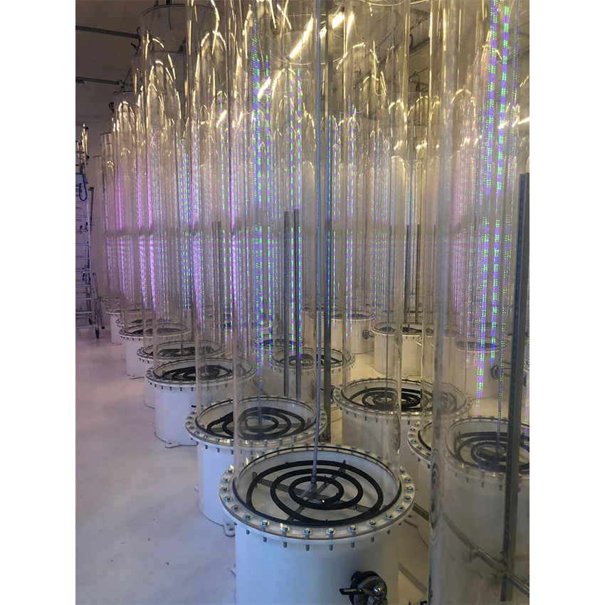 Sustainable cultivation of microalgae with dimming led for energy production