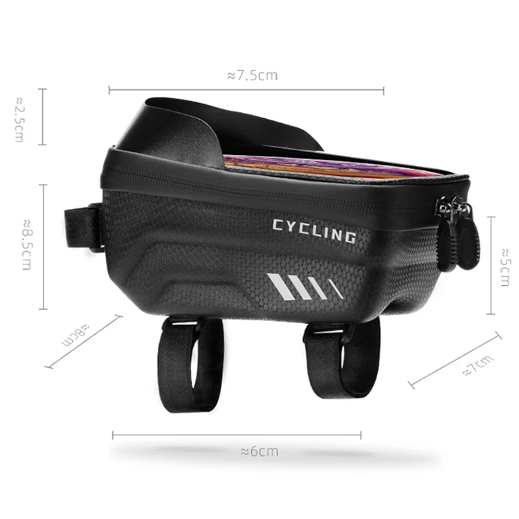Outdoor Cycling Riding Sport Tube Bag Waterproof Touch Screen Bicycle Phone Bike Tube Bag