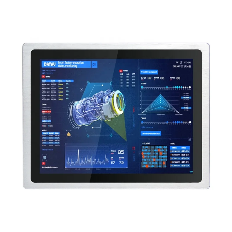 Touchthink 17 Inch Industri Monitor Sunlight Readable 1500 Nits Industrial Touch Screen Monitor For Animal Breeding Monitor