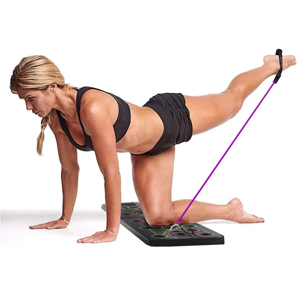 Total Body Push up Board Hot Sale Fitness ABS Customized for Home Gym 13 in 1 Black Color Box OEM Bodybuilding Fitness 10 Pcs