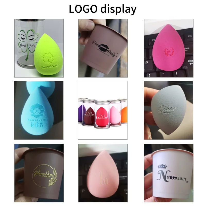 Beauty  Cosmetic Blender Customize Make Up Sponge Private Label Latex Free Coffee Cup Makeup Sponge