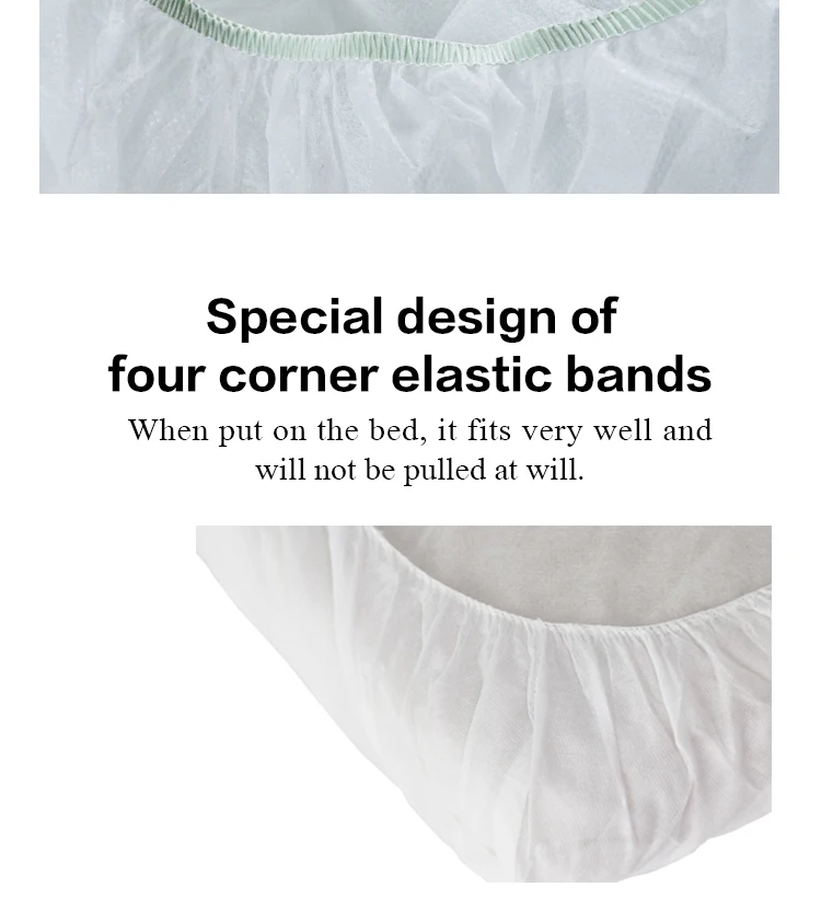 Eco-friendly disposable hotel bed sheet set fitted bed sheets cover for hospital disposable facial bed cover