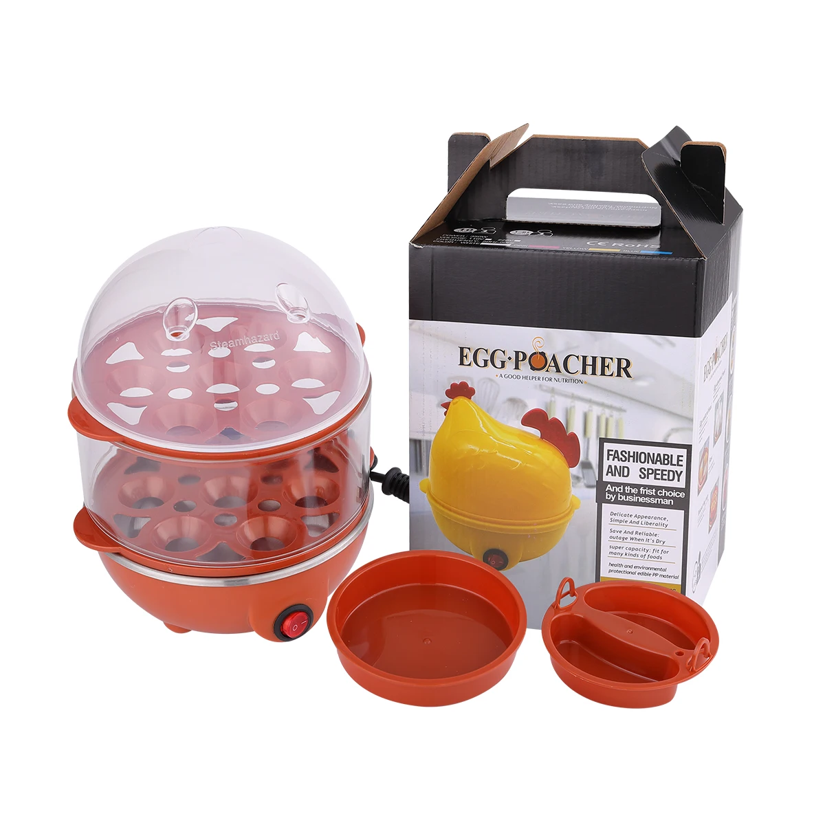 Good quality eggs plastic steamer repaid egg cooker
