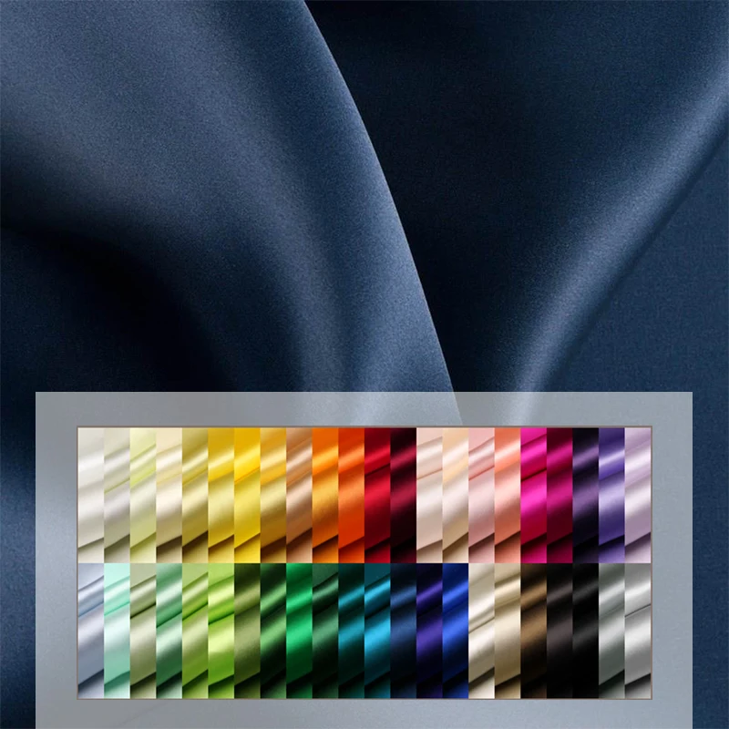 Высококачественный уход за кожей на заказ 100% шелковые лопатки гладкая окрашенная атласная шелковая ткань шармёз