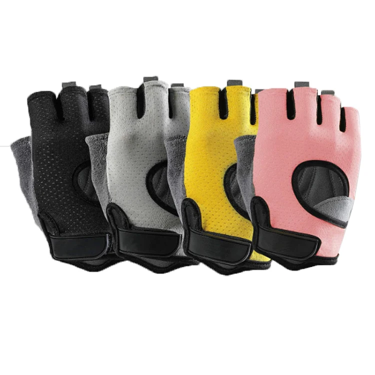 Fishing Training Climbing Cycling Fitness Weight Lifting Fingerless Gym Exercise Powerlifting Workout Gloves