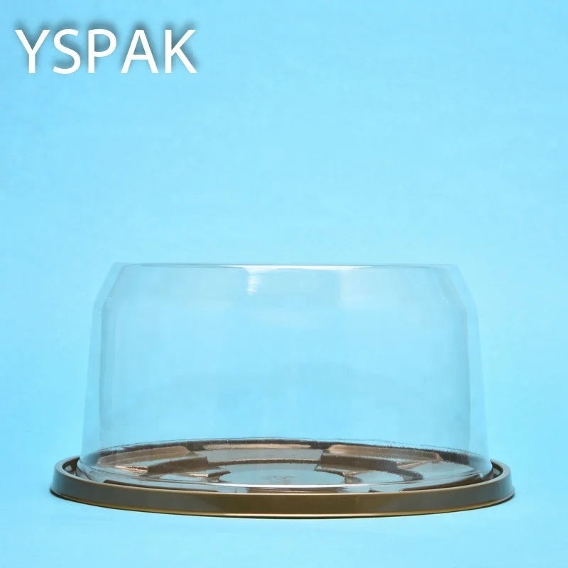 Disposable clear custom plastic cake box dome cover cake packing box