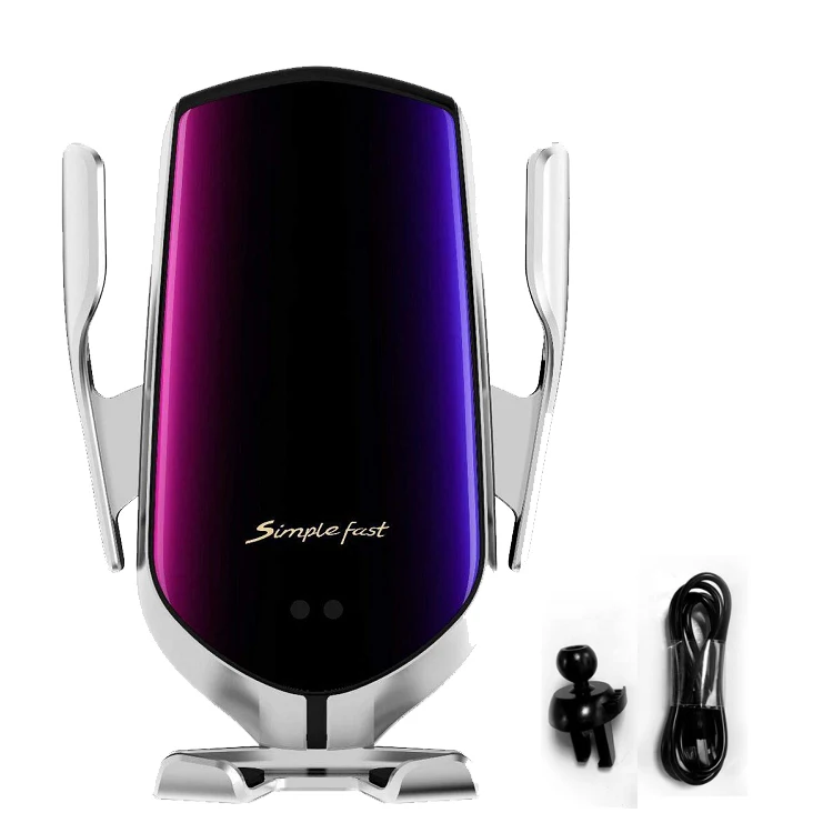 new products in 2022 New hot  Wireless Car Charger, 2 in 1 Qi 10W Fast Auto-Clamping Charge Car Air Vent Mount Phone Holder