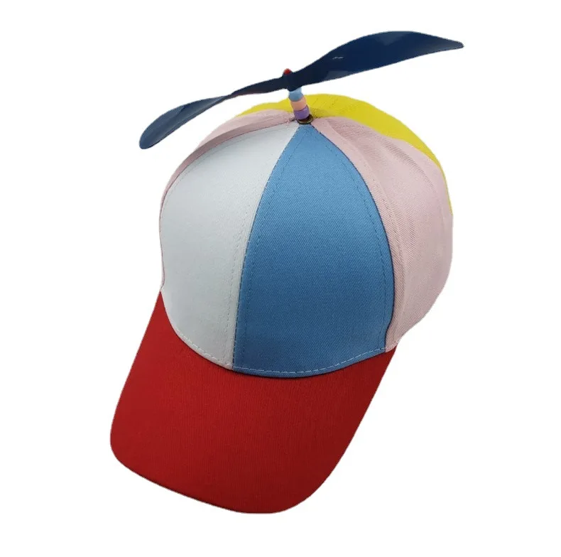 Creative And Interesting Custom Logo Windmill Hat Kid and Adult Propeller Hats Caps