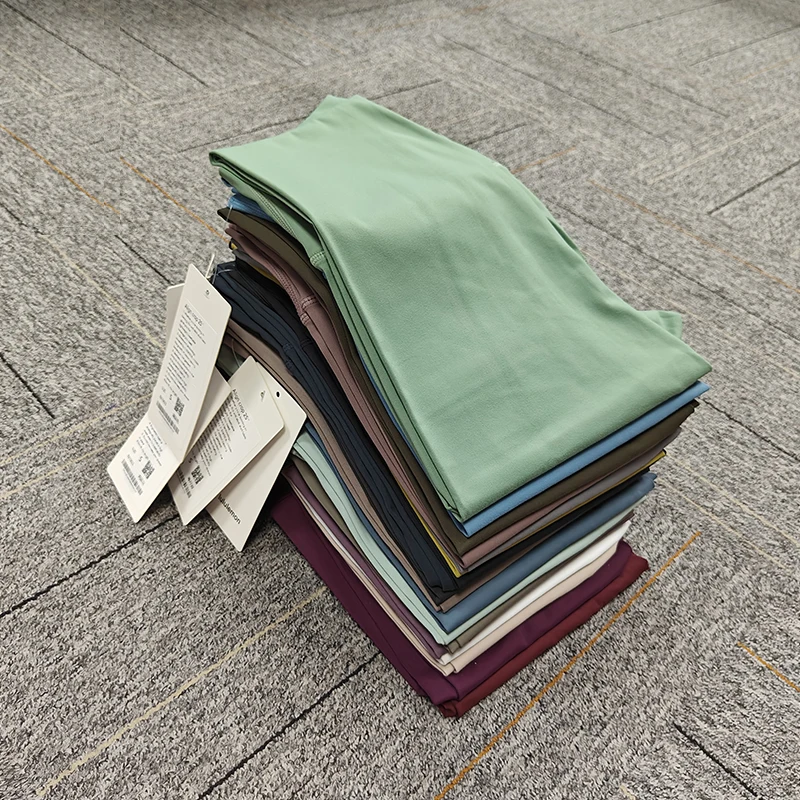 Wholesale high-quality sports body yoga high-waisted nude yoga pants the same Lulu fitness pants