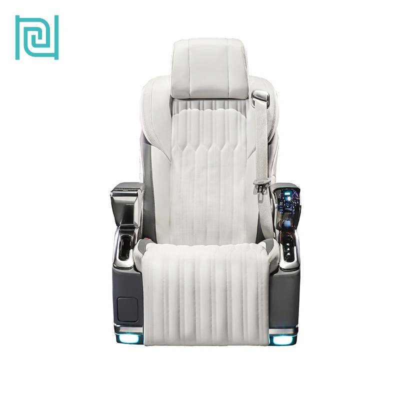 Leather Business Car Seat Commercial Recliner Van Seat With Air Massage For Peugeot Expert