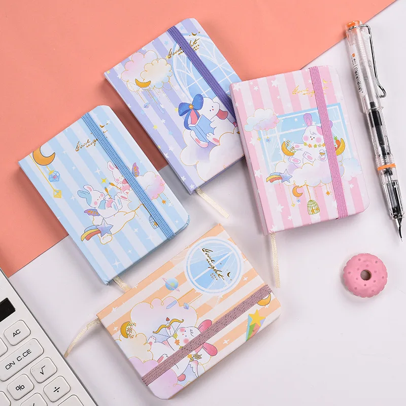 Cute cartoon student girl notebook and A6/A7 mini  hand  accounting notebook