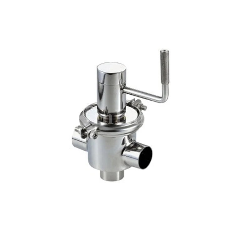 Sanitary reversing valve intelligent divert valve with control unit