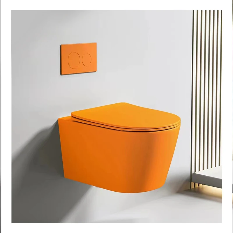 Wall Mounted Porcelain Toilet Back To Wall Install Toilet Bowl Concealed Cistern Wc Wall Hang Toilet Rimless