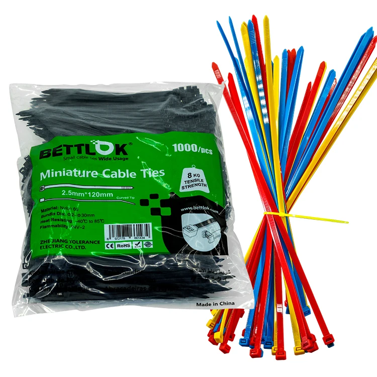 Фабричные съемные самоблокирующиеся пластиковые кабельные стяжки, нейлоновые кабельные стяжки 2,5*160 мм