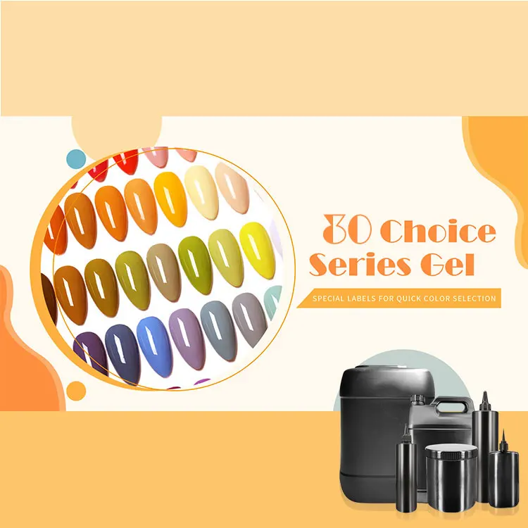 Amazon Hot Sale Non-Toxic Wholesale Vegan Colorful Nail Gel Polish Organic Quick Dry Fashionable UV gel nail polish 1KG