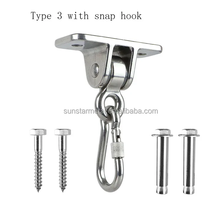 Heavy Duty 360 degree Swivel Swing Hanger Stainless Steel Swing Hook