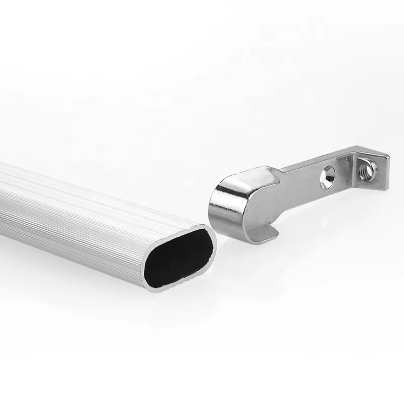 Roeasy TS-504 Wardrobe Tube Clothes Tube Hanger Support Rail Closet Rod Pole and Bracket Holder Furniture Fittings TS-504 30days