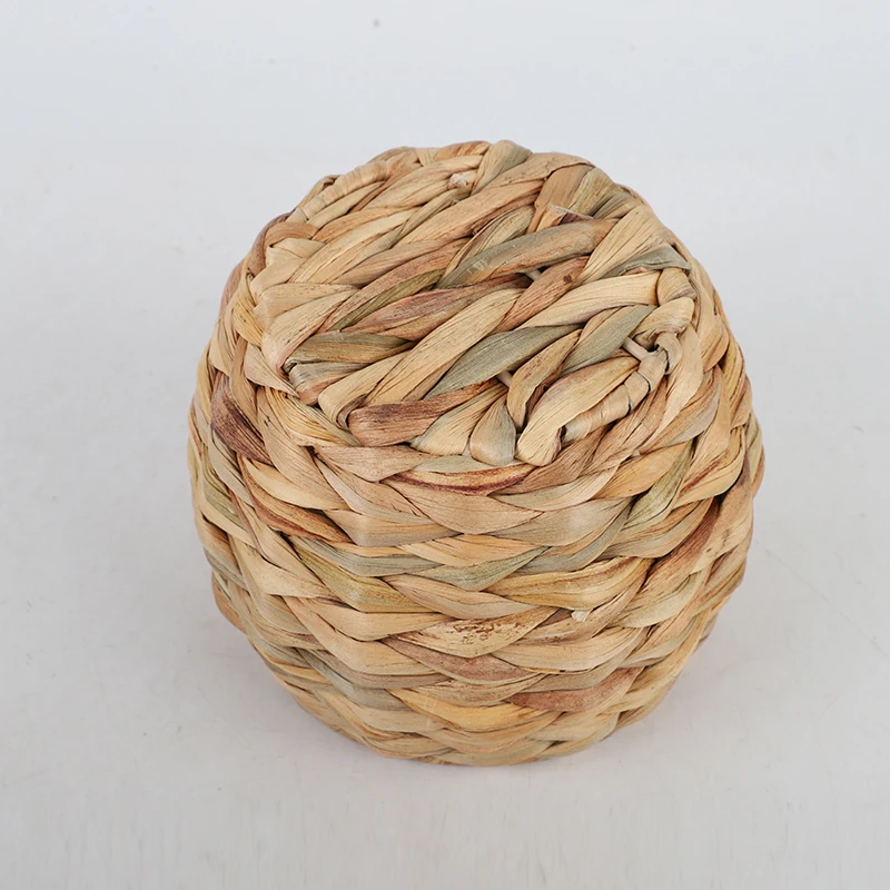 Natural Handwoven  elliptic Water Hyacinth Storage Basket