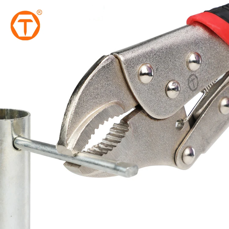 refrigeration auto adjusting tools sprinkler clamp curved jaw pinch off clip locking pliers with rubber grip