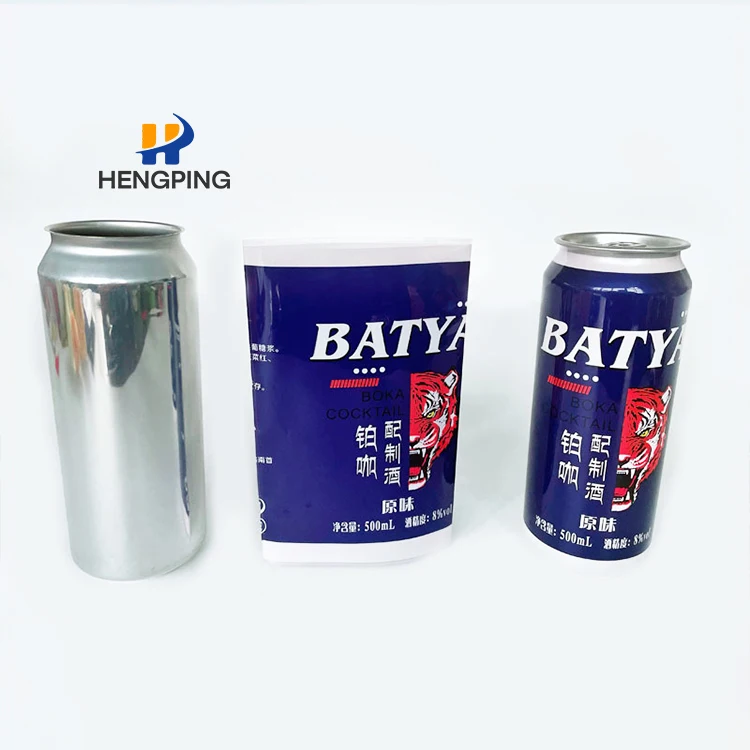 Cheap Price Heat Shrink Sleeves Labels Custom Bright Colors Digital Printed Logs Brands Designs Juice Beer Can Shrink Sleeve