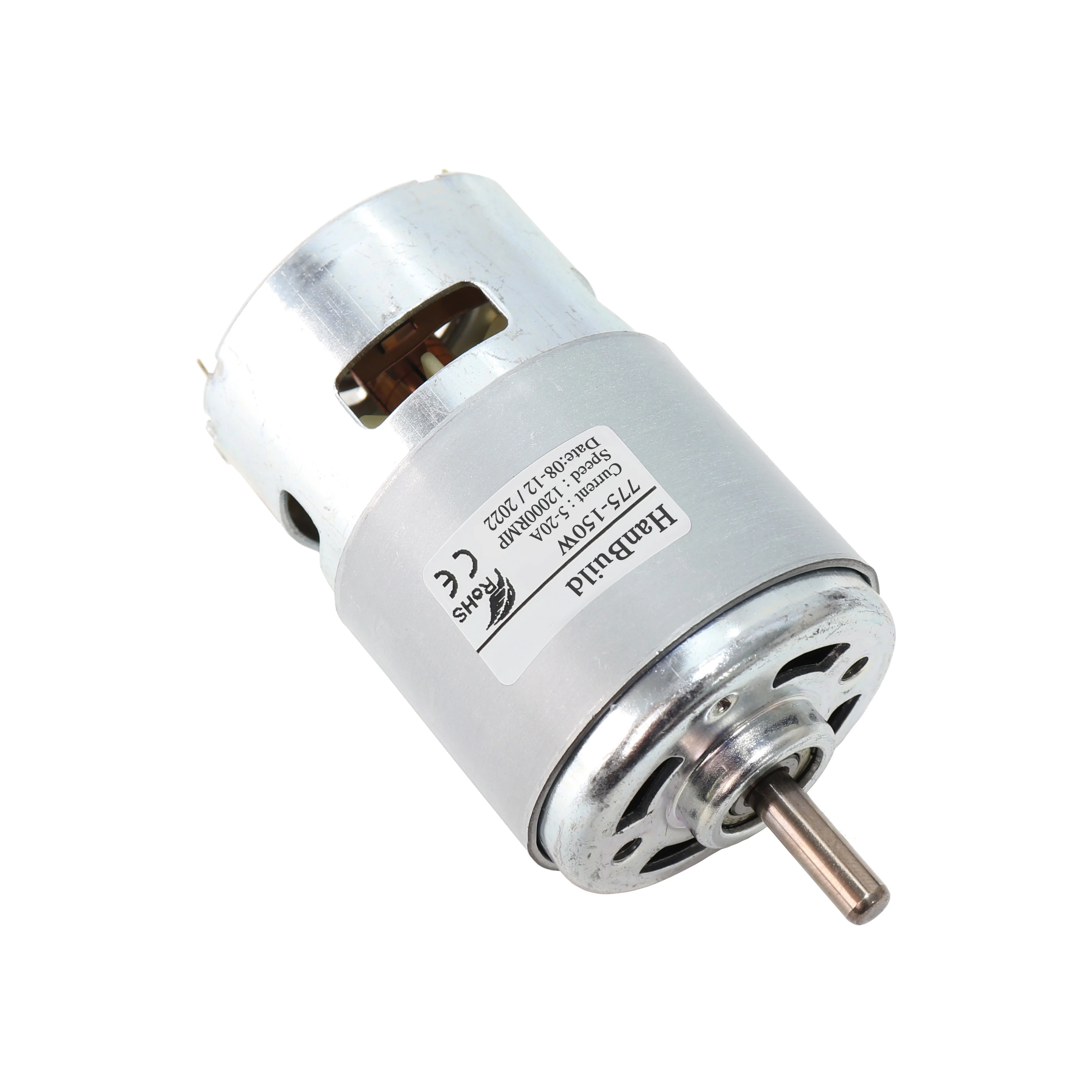 HanBuild Double Ball Bearing 775 -80w 8000RMP 24V  Brush Motor Lawn Mower for cropper  Machine 775 DC Motor