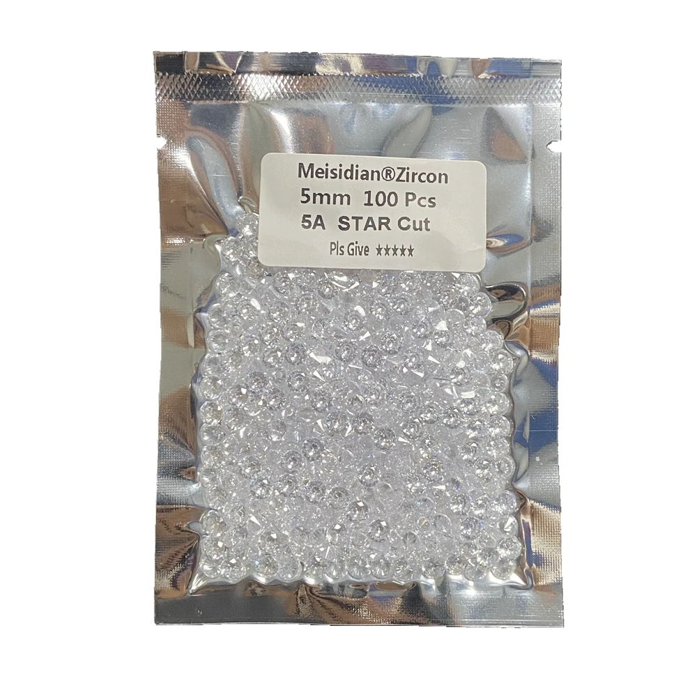 0.8mm-3.5mm Cubic Zirconia Stones Zircon 3A Quality Synthetic White CZ Gemstones for Jewelry